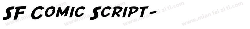 SF Comic Script字体转换